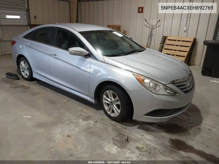 5NPEB4AC3EH892769 2014 Hyundai Sonata Gls