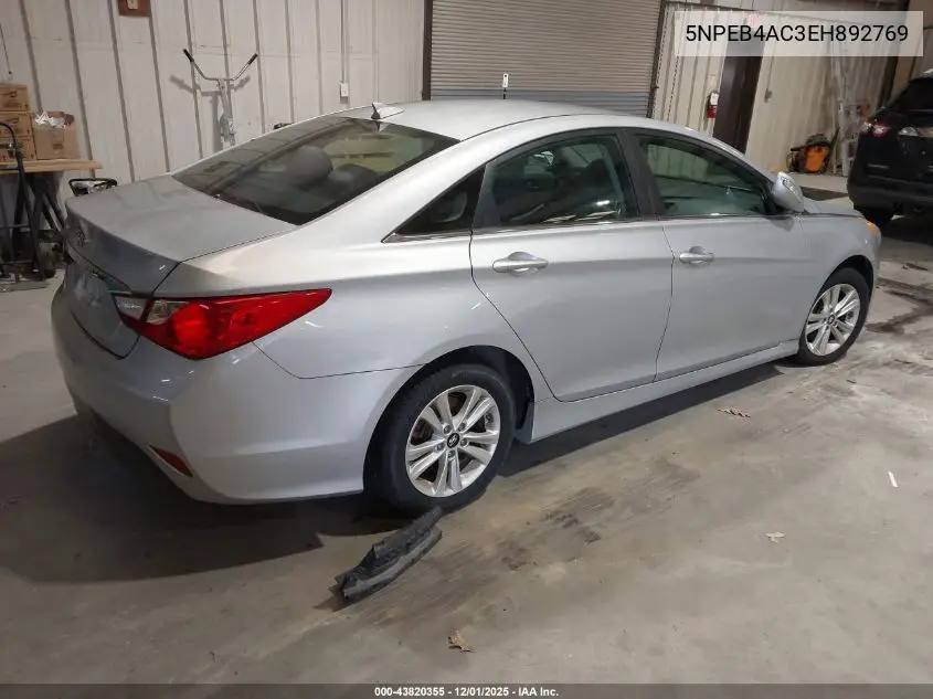 5NPEB4AC3EH892769 2014 Hyundai Sonata Gls