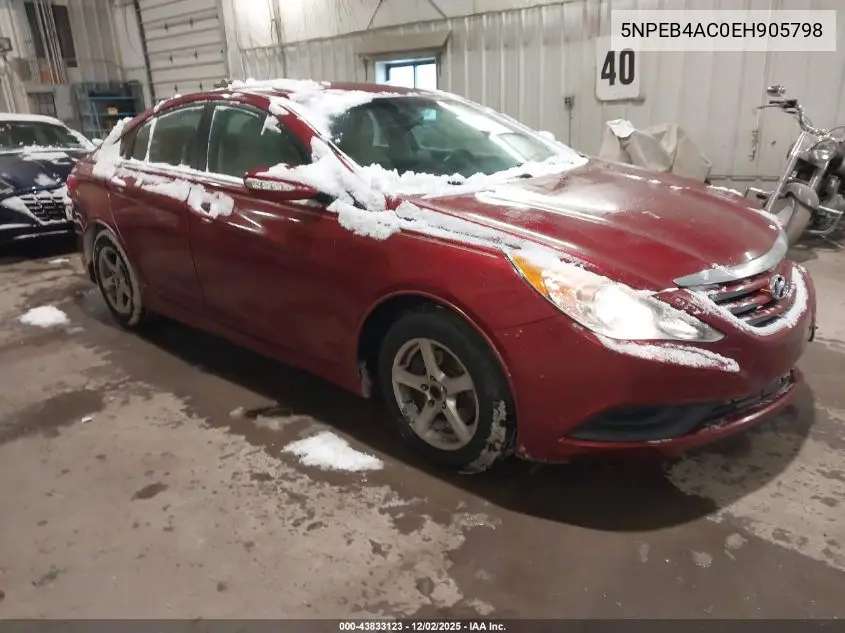 5NPEB4AC0EH905798 2014 Hyundai Sonata Gls