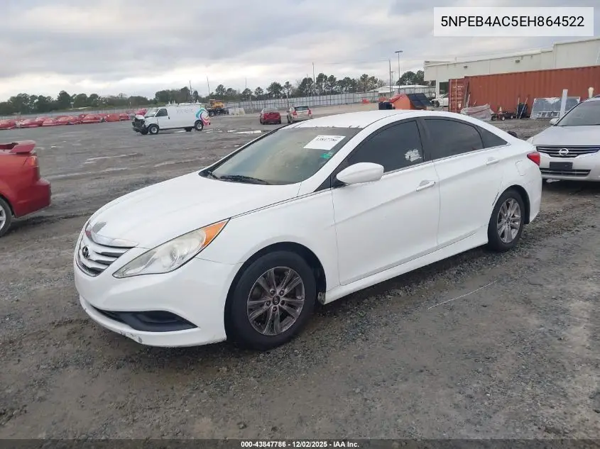 5NPEB4AC5EH864522 2014 Hyundai Sonata Gls