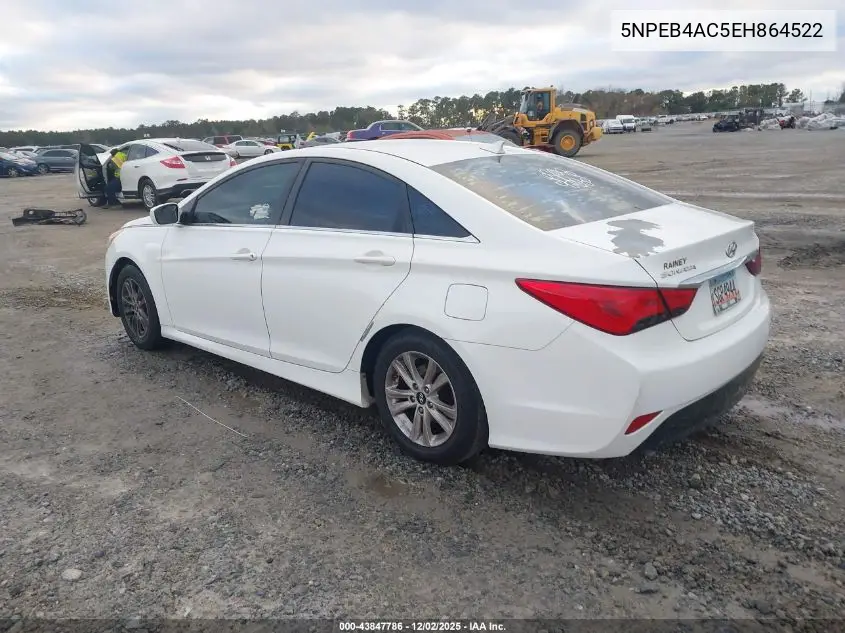 5NPEB4AC5EH864522 2014 Hyundai Sonata Gls