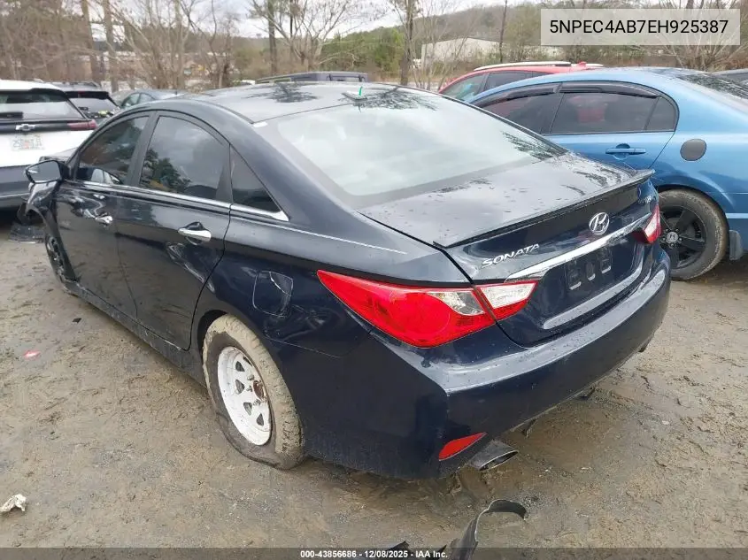 5NPEC4AB7EH925387 2014 Hyundai Sonata Se 2.0T
