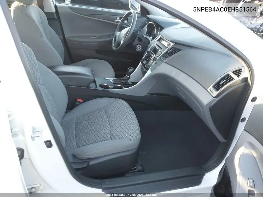 5NPEB4AC0EH851564 2014 Hyundai Sonata Gls