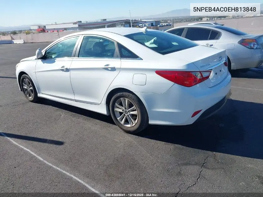 5NPEB4AC0EH813848 2014 Hyundai Sonata Gls