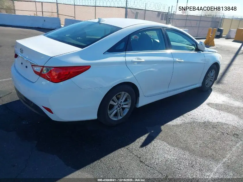 5NPEB4AC0EH813848 2014 Hyundai Sonata Gls