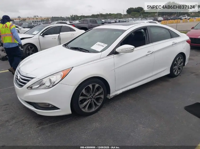 5NPEC4AB6EH837124 2014 Hyundai Sonata Se 2.0T