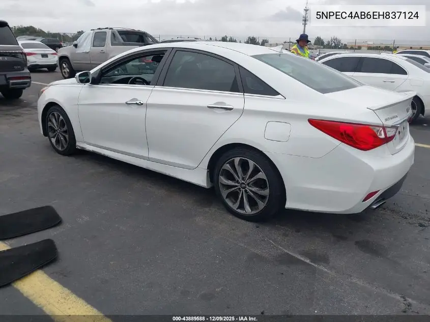 5NPEC4AB6EH837124 2014 Hyundai Sonata Se 2.0T
