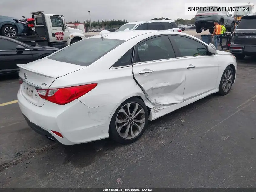 5NPEC4AB6EH837124 2014 Hyundai Sonata Se 2.0T
