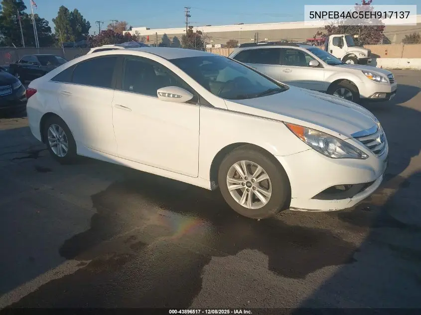 5NPEB4AC5EH917137 2014 Hyundai Sonata Gls