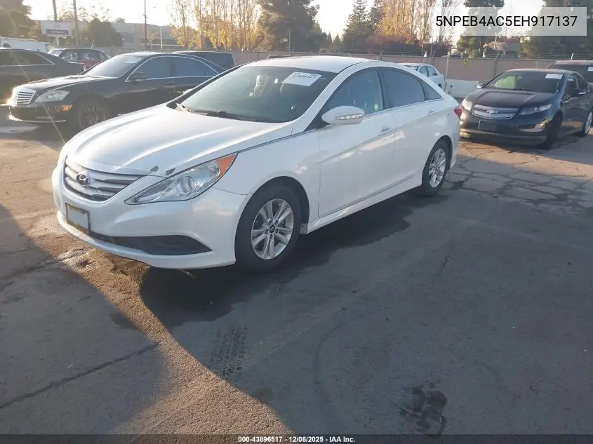 5NPEB4AC5EH917137 2014 Hyundai Sonata Gls