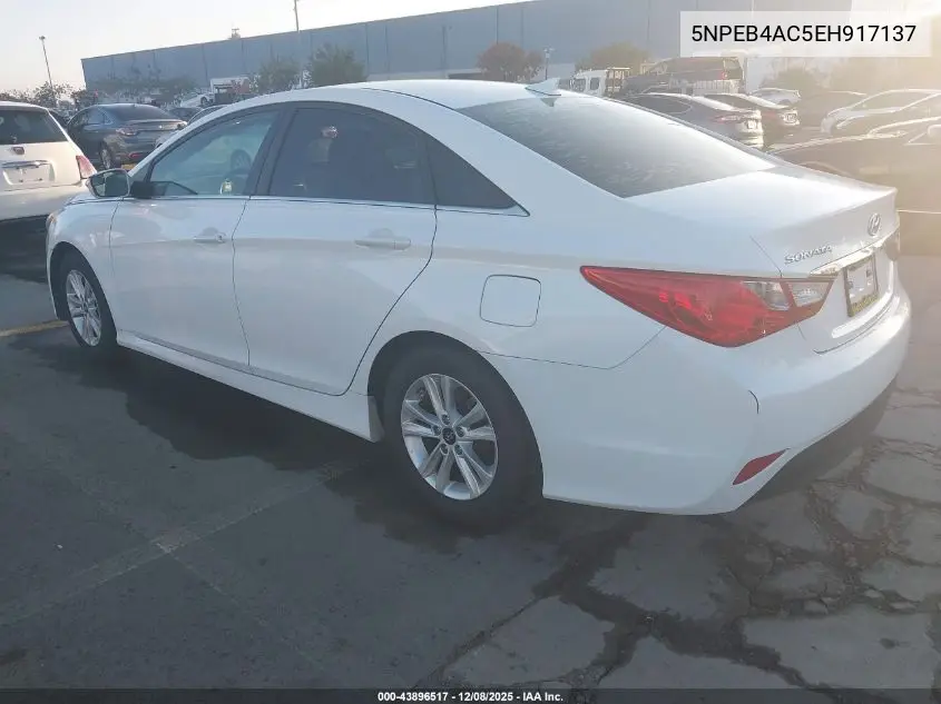 5NPEB4AC5EH917137 2014 Hyundai Sonata Gls