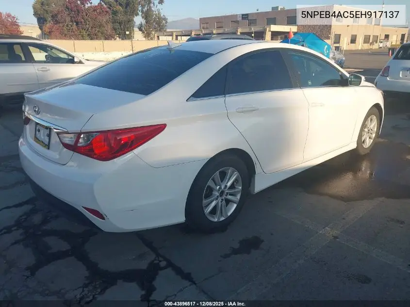 5NPEB4AC5EH917137 2014 Hyundai Sonata Gls