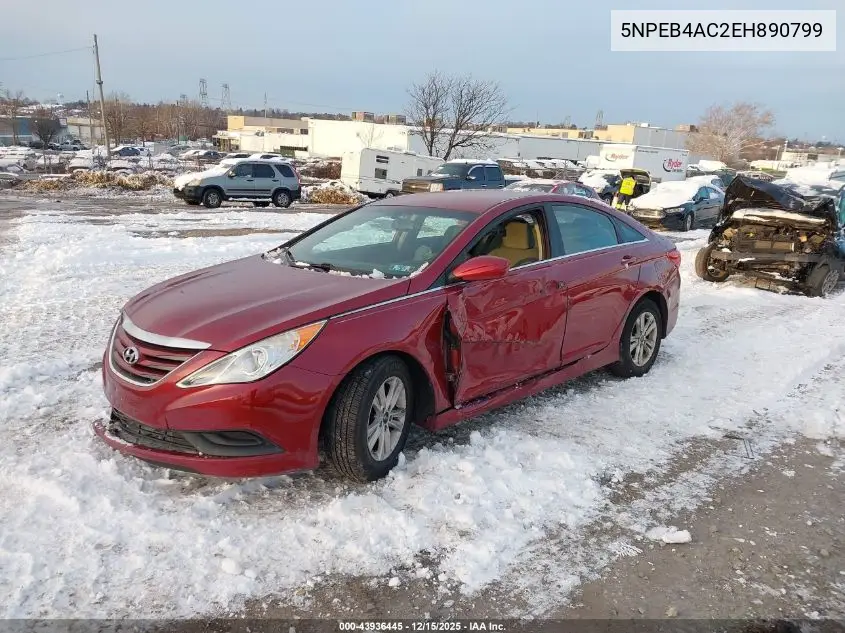 5NPEB4AC2EH890799 2014 Hyundai Sonata Gls