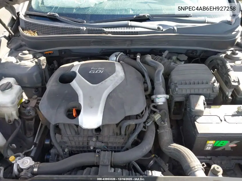 5NPEC4AB6EH927258 2014 Hyundai Sonata Se 2.0T