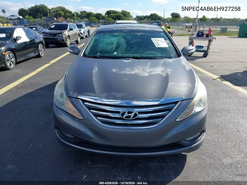 5NPEC4AB6EH927258 2014 Hyundai Sonata Se 2.0T