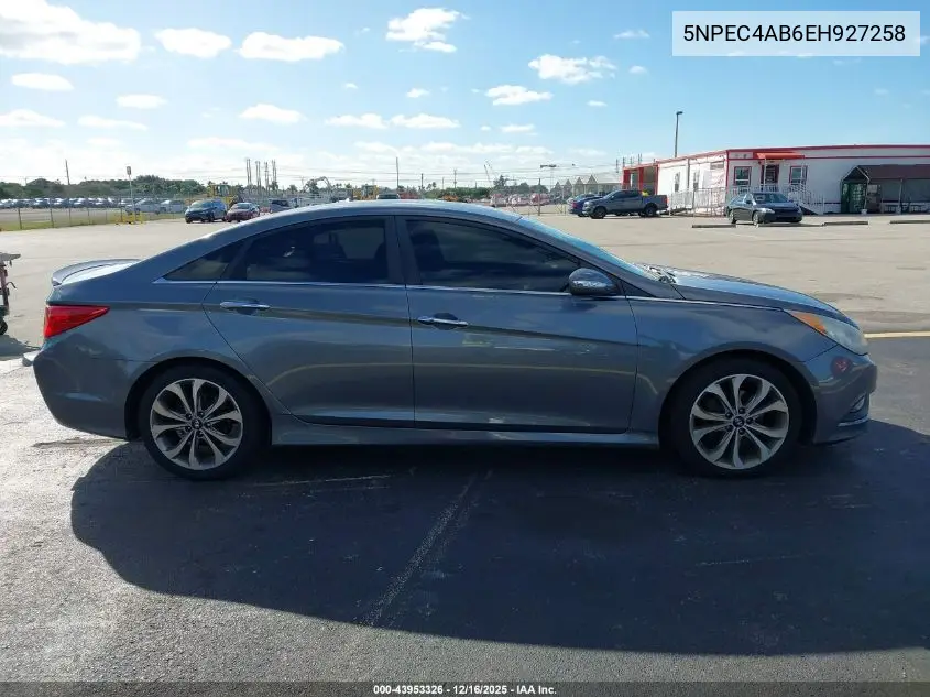 5NPEC4AB6EH927258 2014 Hyundai Sonata Se 2.0T