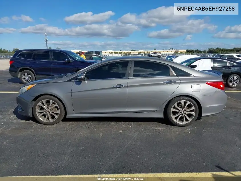 5NPEC4AB6EH927258 2014 Hyundai Sonata Se 2.0T