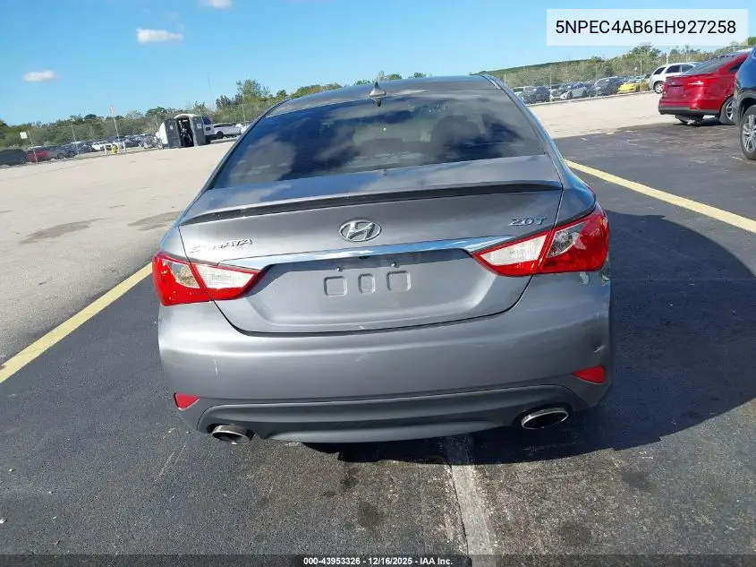 5NPEC4AB6EH927258 2014 Hyundai Sonata Se 2.0T