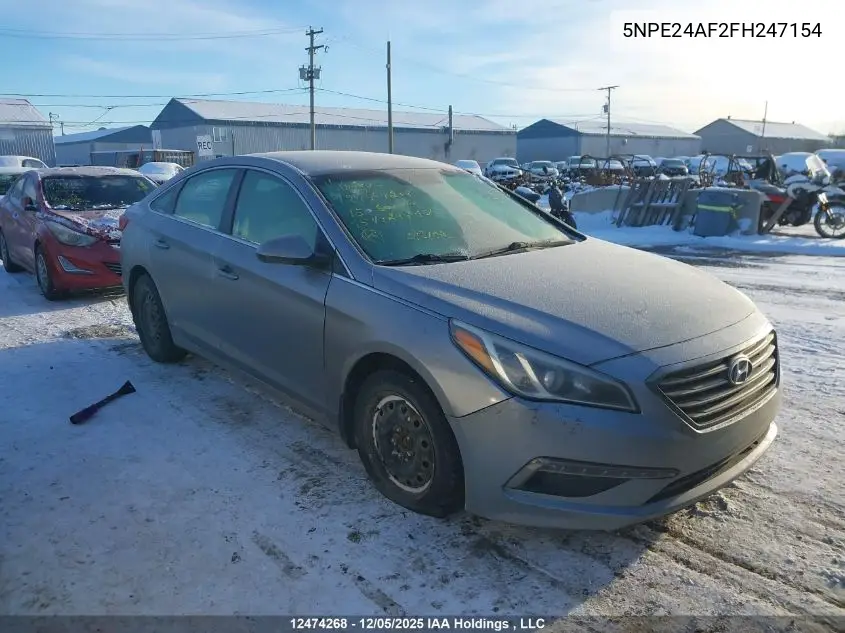5NPE24AF2FH247154 2015 Hyundai Sonata Gl