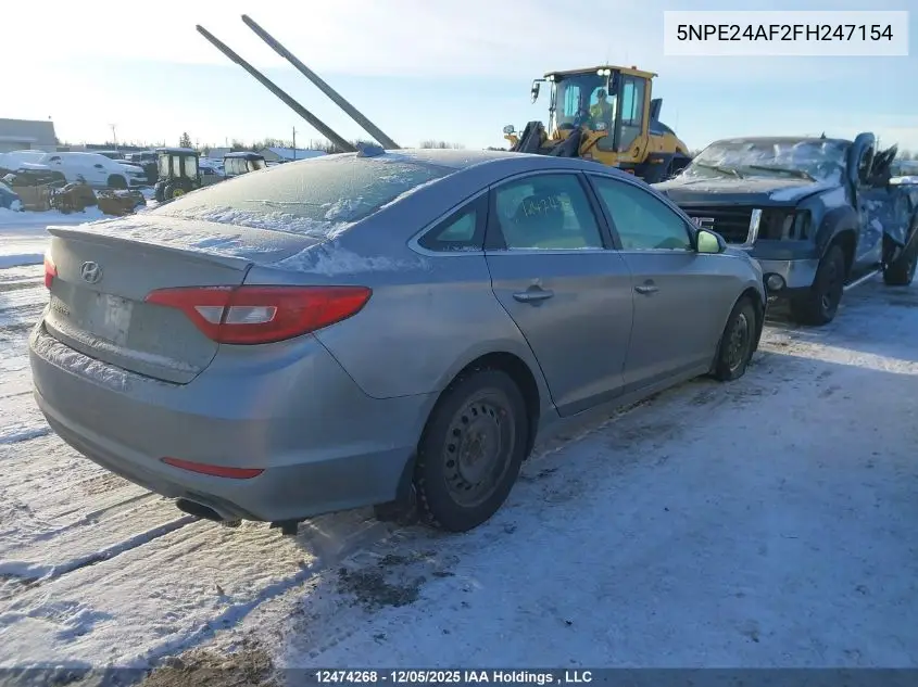 5NPE24AF2FH247154 2015 Hyundai Sonata Gl