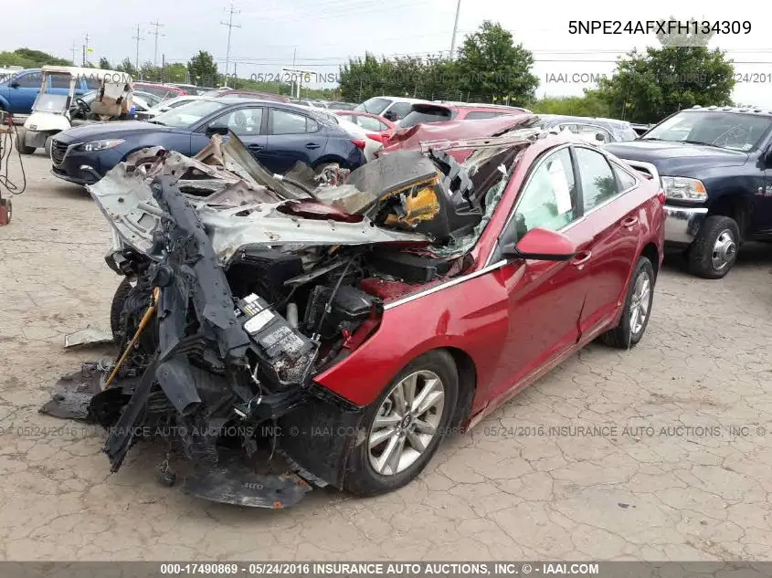 5NPE24AFXFH134309 2015 Hyundai Sonata Se