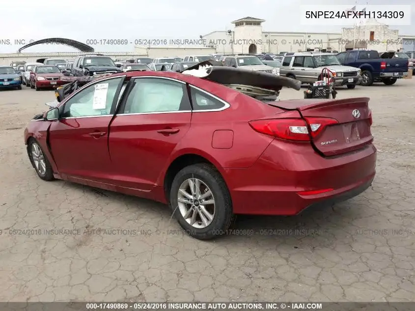 5NPE24AFXFH134309 2015 Hyundai Sonata Se