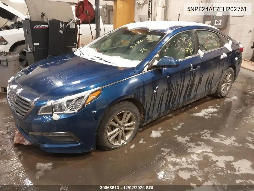5NPE24AF7FH202761 2015 Hyundai Sonata Se