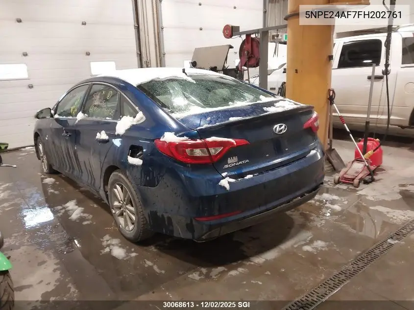 5NPE24AF7FH202761 2015 Hyundai Sonata Se