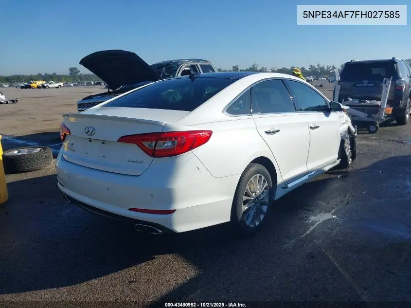 5NPE34AF7FH027585 2015 Hyundai Sonata Limited