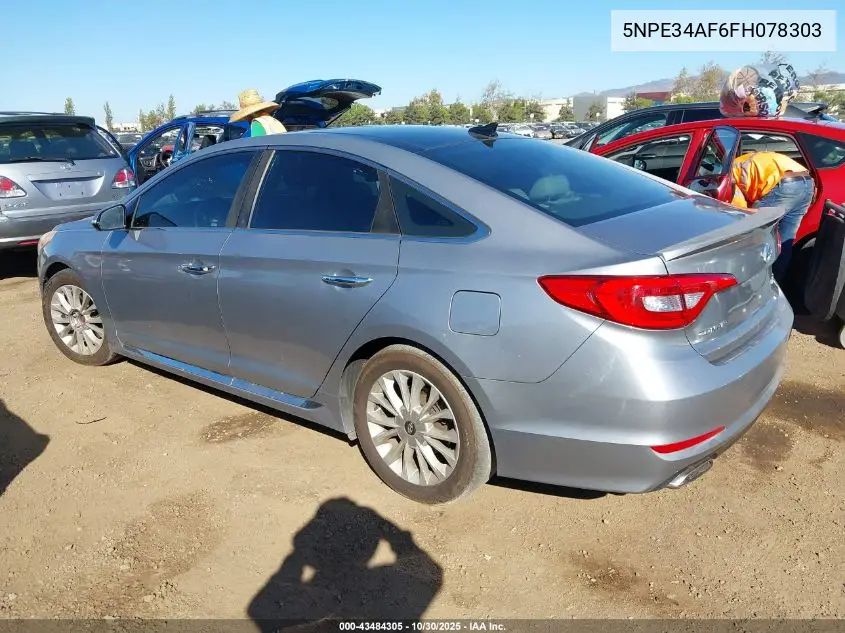 5NPE34AF6FH078303 2015 Hyundai Sonata Limited