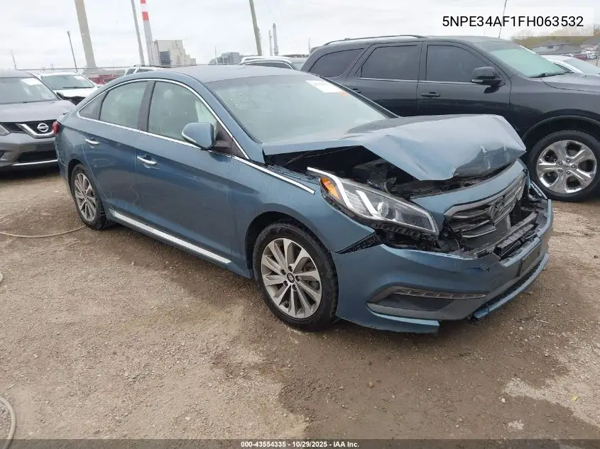 5NPE34AF1FH063532 2015 Hyundai Sonata Sport