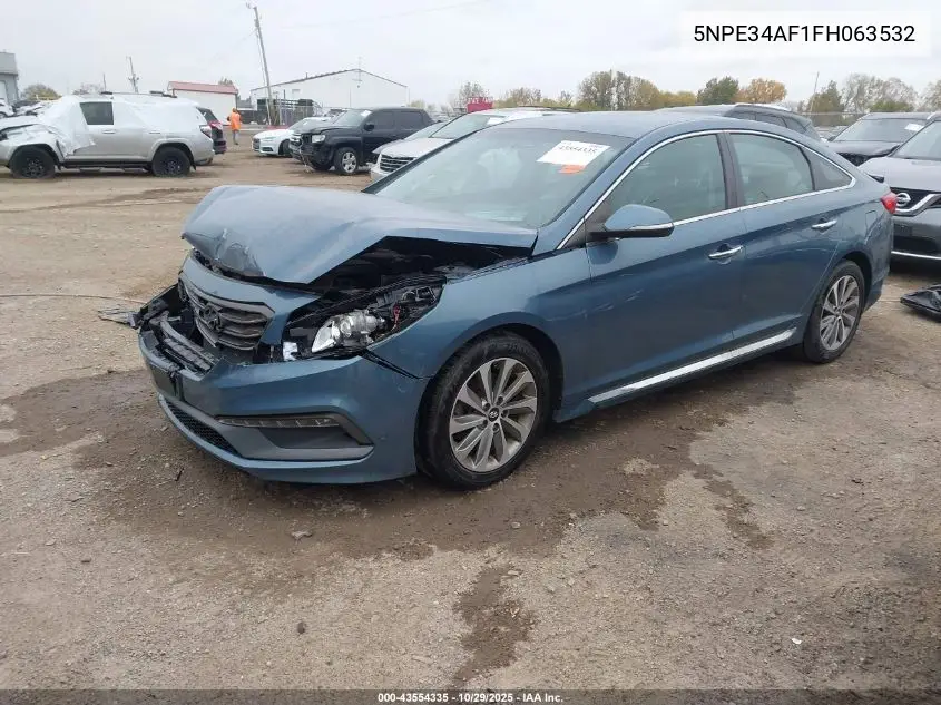 5NPE34AF1FH063532 2015 Hyundai Sonata Sport