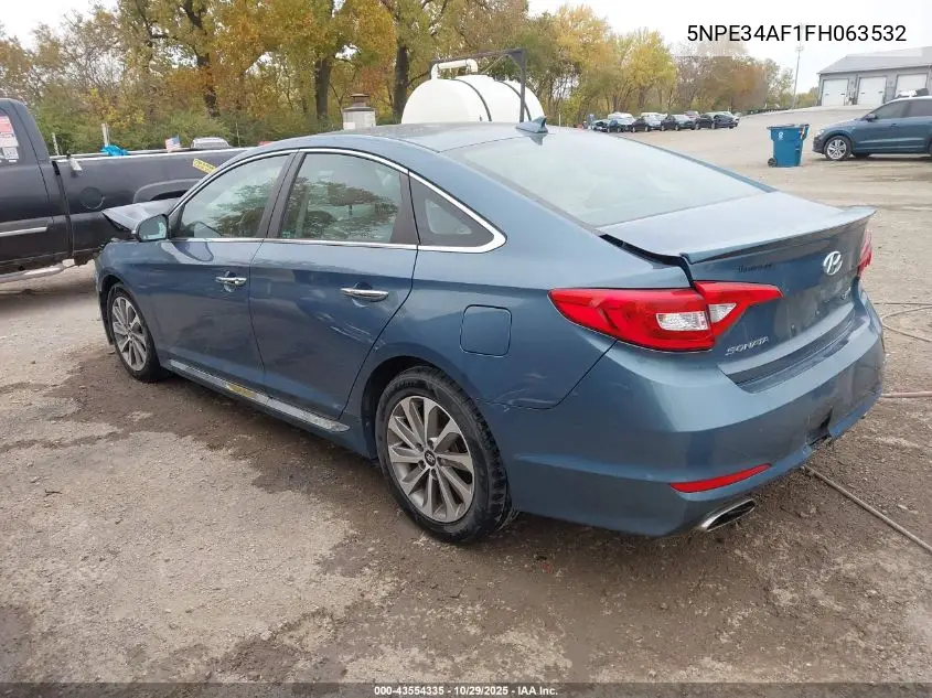 5NPE34AF1FH063532 2015 Hyundai Sonata Sport