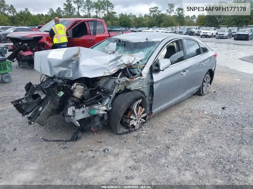 5NPE34AF9FH177178 2015 Hyundai Sonata Sport