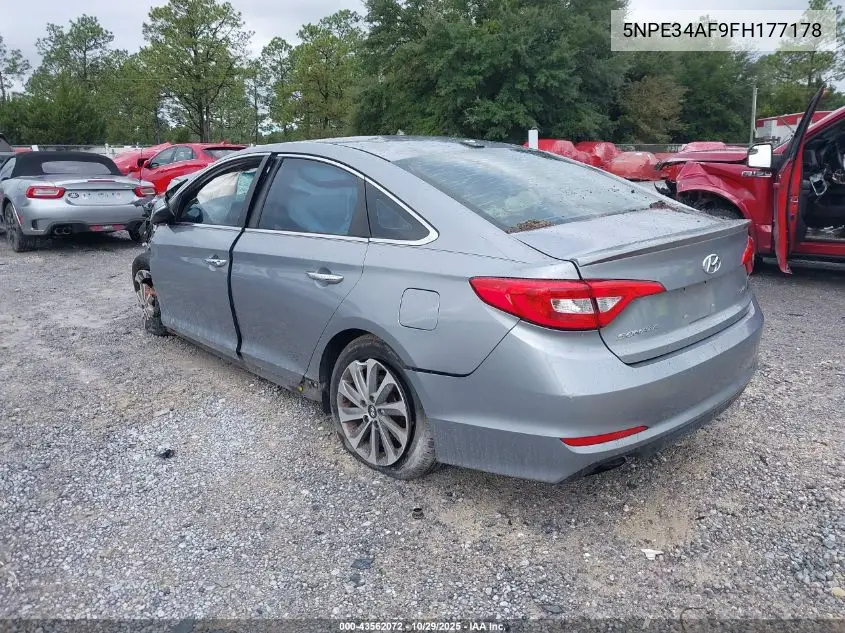 5NPE34AF9FH177178 2015 Hyundai Sonata Sport