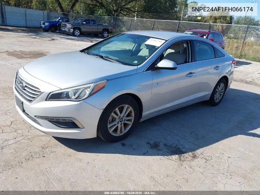 5NPE24AF1FH066174 2015 Hyundai Sonata Se