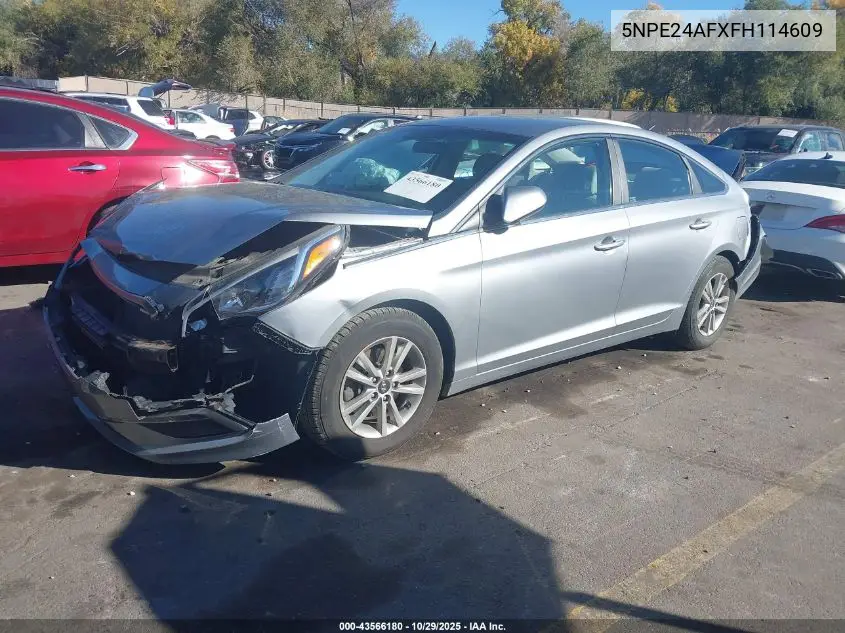 5NPE24AFXFH114609 2015 Hyundai Sonata Se