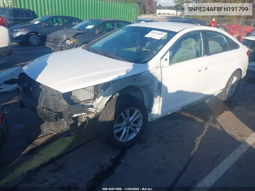5NPE24AF8FH191799 2015 Hyundai Sonata Se