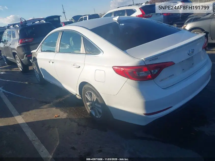 5NPE24AF8FH191799 2015 Hyundai Sonata Se
