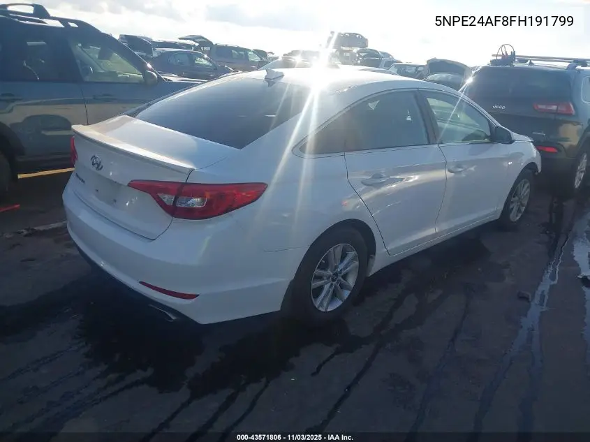 5NPE24AF8FH191799 2015 Hyundai Sonata Se