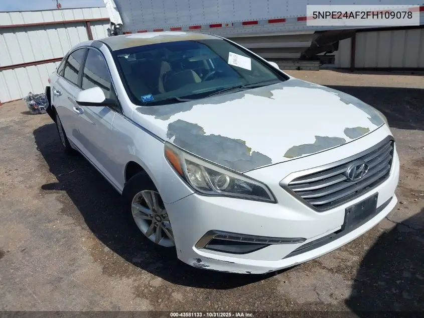 5NPE24AF2FH109078 2015 Hyundai Sonata Se