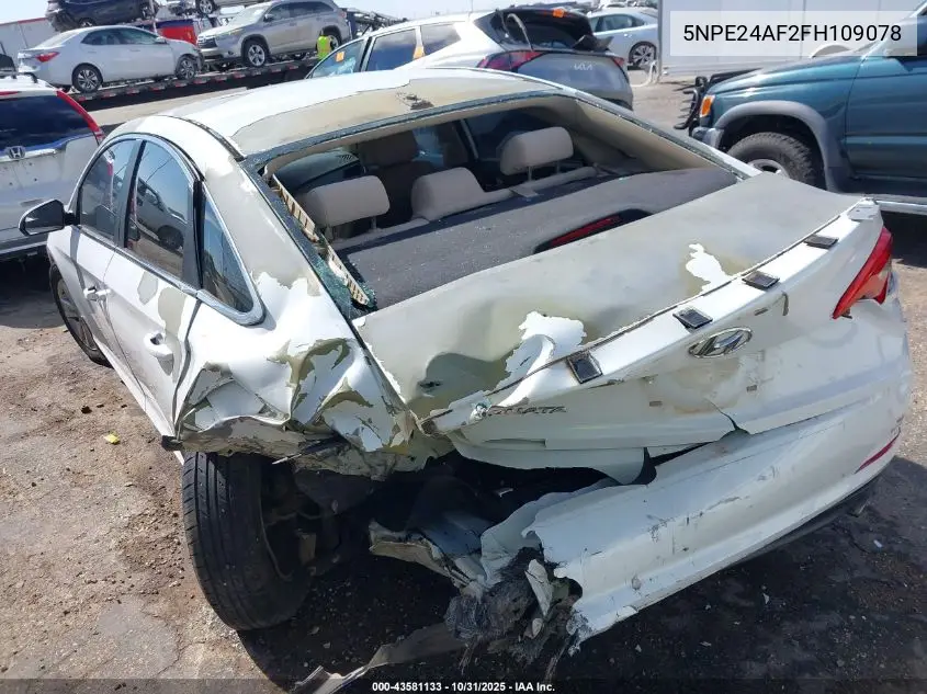 5NPE24AF2FH109078 2015 Hyundai Sonata Se