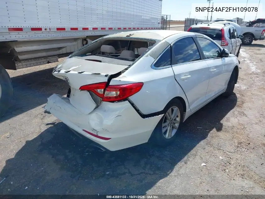 5NPE24AF2FH109078 2015 Hyundai Sonata Se