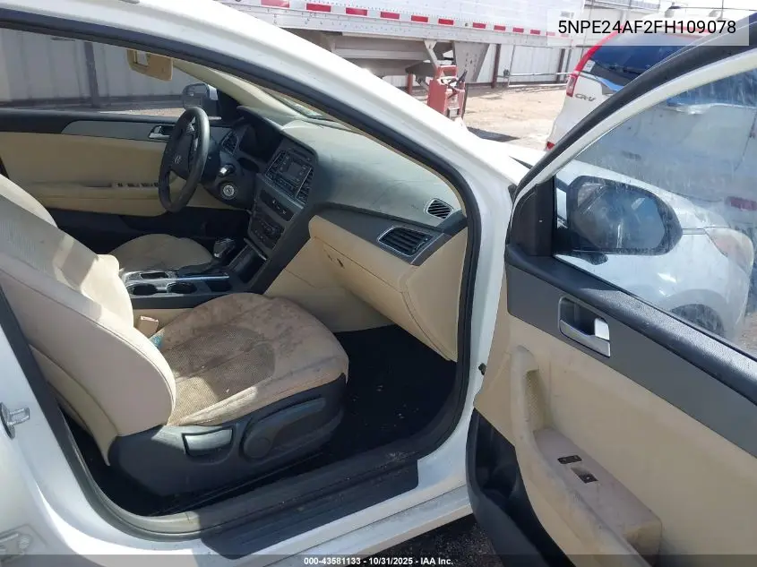 5NPE24AF2FH109078 2015 Hyundai Sonata Se