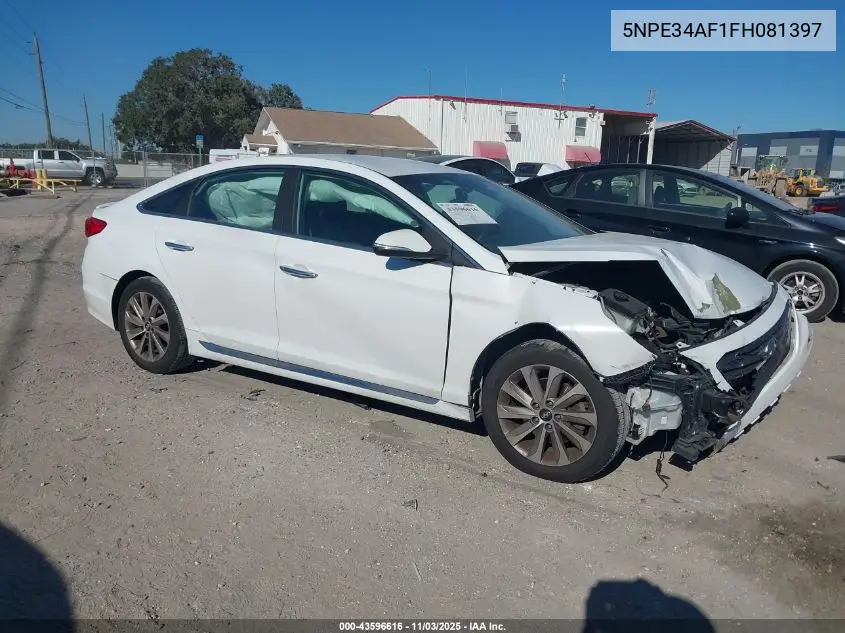 5NPE34AF1FH081397 2015 Hyundai Sonata Sport