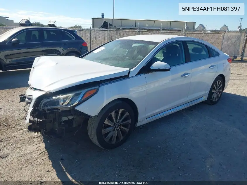 5NPE34AF1FH081397 2015 Hyundai Sonata Sport