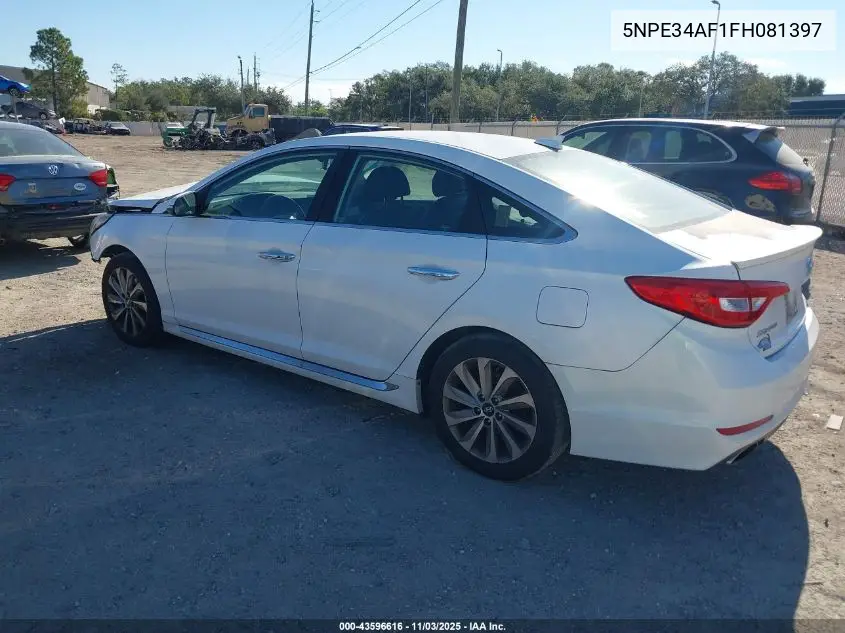5NPE34AF1FH081397 2015 Hyundai Sonata Sport