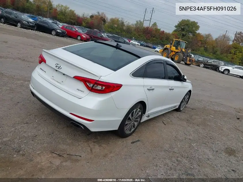 5NPE34AF5FH091026 2015 Hyundai Sonata Sport