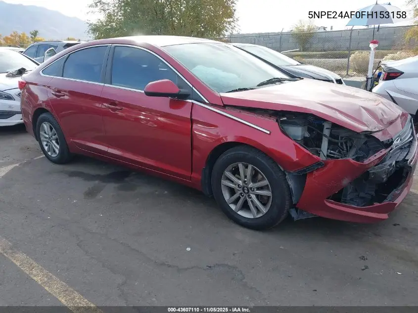 5NPE24AF0FH153158 2015 Hyundai Sonata Se