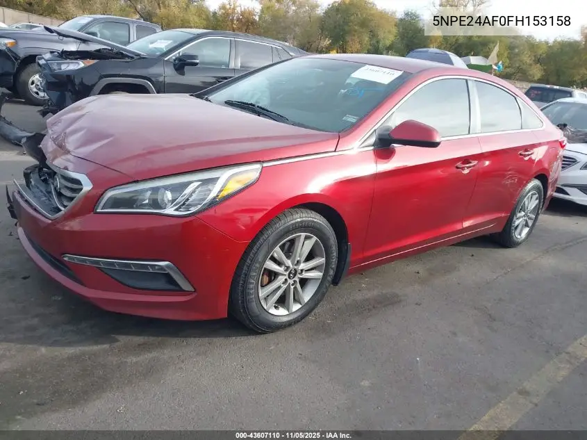 5NPE24AF0FH153158 2015 Hyundai Sonata Se